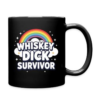 Whiskey Dick Survivor Dirty Humor Naughty Drec - Full Colour Mug - black - Right