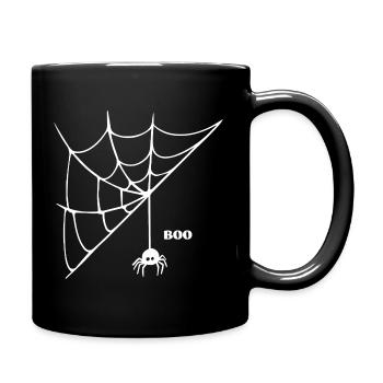 Spider - BOO Motif de rotation amusant pour Halloween - Mug uni - noir - Droite