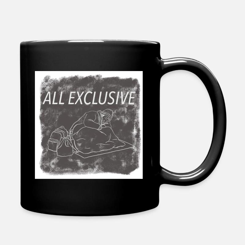 Alles exklusiv - Tasse einfarbig - Schwarz