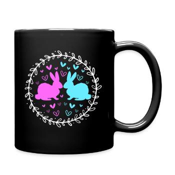 Gender Reveal Pâques Future maman - Mug uni - noir - Droite