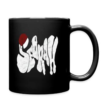 Savage "SEBRAH" Graffiti Font Marble - Full Colour Mug - black - Right
