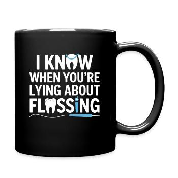 Infirmière de la clinique d’assistance dentaire - Mug uni - noir - Droite