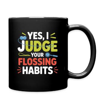 For The Dental Nurse Clinic Life Squad  - Full Colour Mug - black - Right