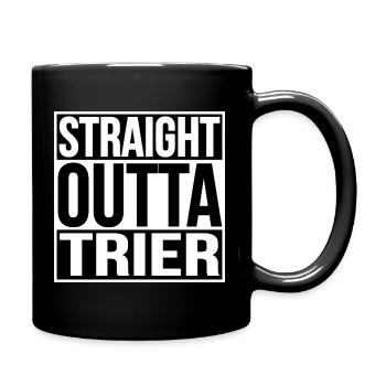 STRAIGHT OUTTA TRIER - Tasse einfarbig - Schwarz - Rechts