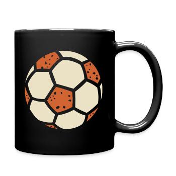 Graphisme rétro football – Sport Design - Mug uni - noir - Droite