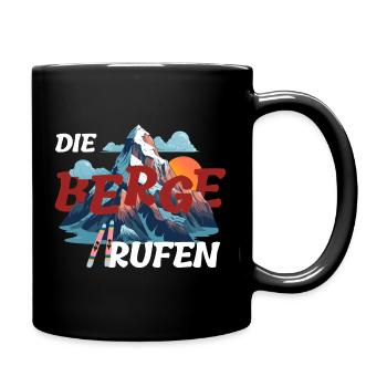 L’appel de la montagne - Vacances Liberté Randonnée Plaisir - Mug uni - noir - Droite