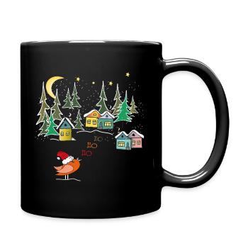 Winterzauber Christmas - Tasse einfarbig - Schwarz - Rechts