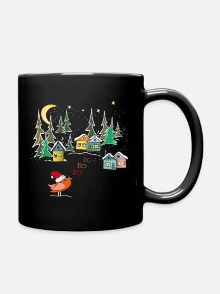 Winterzauber Christmas - Tasse einfarbig - Schwarz