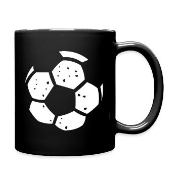 Classic Football Black and White Graphic - Full Colour Mug - black - Right