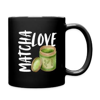 Matcha Love Matcha Latte Saying Sayings Gift - Full Colour Mug - black - Right