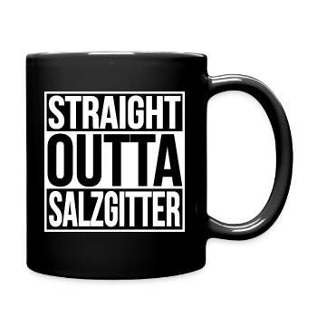 STRAIGHT OUTTA SALZGITTER - Tasse einfarbig - Schwarz - Rechts