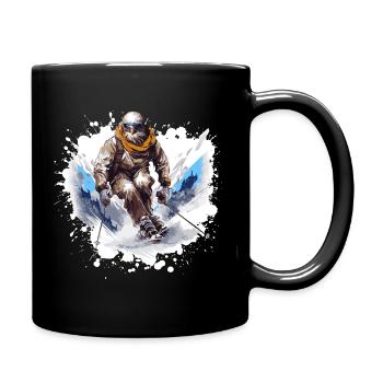 Adler Ski Skiing - Full Colour Mug - black - Right