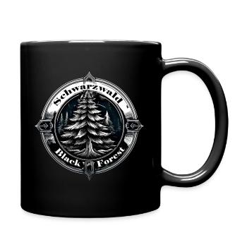 Logo de la Forêt-Noire - Mug uni - noir - Droite