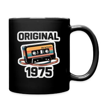 50ème Anniversaire Octobre 1975 Vintage Cassette - Mug uni - noir - Droite