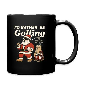 Lustiges Golf Shirt Weihnachtsgeschenk Golfer - Tasse einfarbig - Schwarz - Rechts