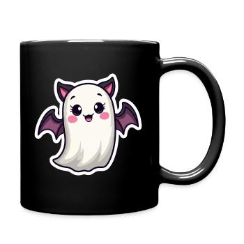 Chauve-souris fantôme d’Halloween - Mug uni - noir - Droite