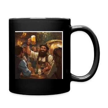 Ambiance de festival de la bière dans la taverne locale - Mug uni - noir - Droite