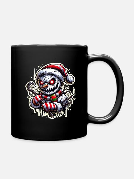 Killer Snowman – Eisige Rache - Tasse einfarbig - Schwarz