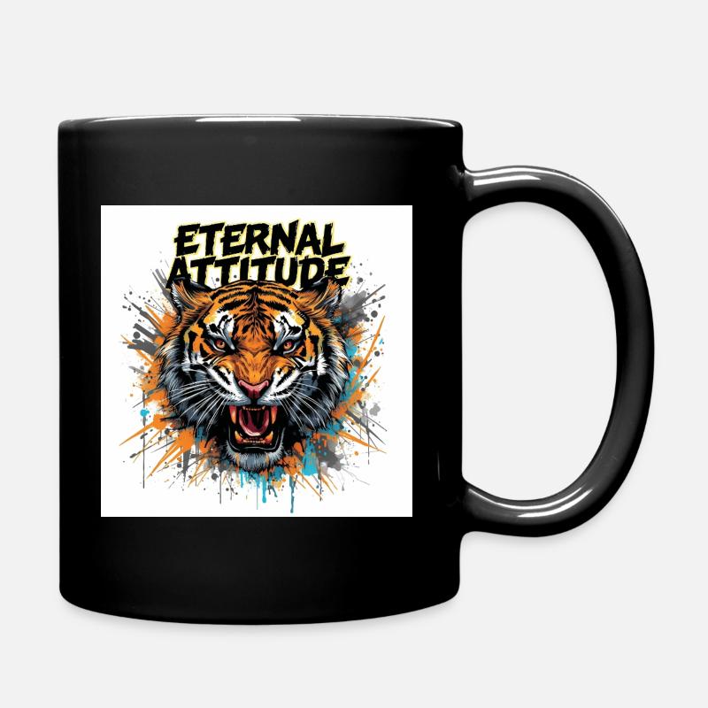Pose du Tigre Éternel - Mug uni - noir