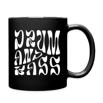 Drum and Bass music gift - Full Colour Mug - black - Right