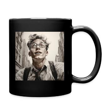 Big City Views Glasses Portrait - Full Colour Mug - black - Right