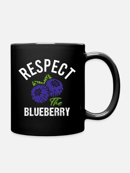 Myrtille Funny Fruit Fruit Myrtille Vintage - Mug uni - noir