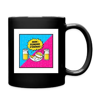 Hammock Power Saving Mode - Full Colour Mug - black - Right