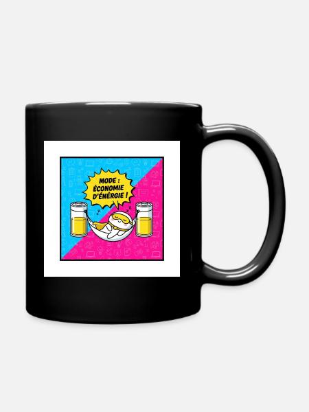 Hammock Power Saving Mode - Full Colour Mug - black