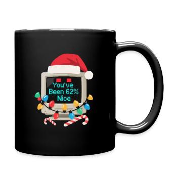 Computer Christmas AI Sarcastic Tech Gift - Full Colour Mug - black - Right