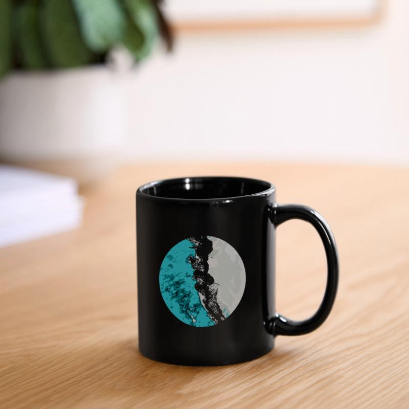 Split Earth Sarcelle d’hiver Mug uni