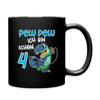 4e anniversaire T Rex Gaming - Mug uni - noir - Droite