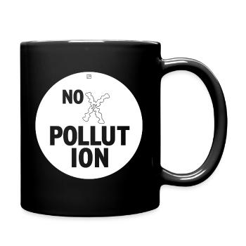 NO POLLUTION - Tasse einfarbig - Schwarz - Rechts