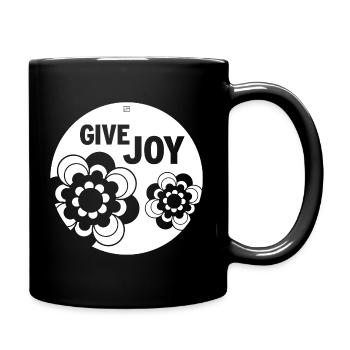 GIVE JOY - Tasse einfarbig - Schwarz - Rechts
