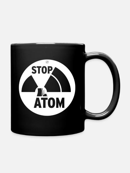 STOP ATOM - Full Colour Mug - black