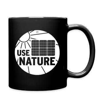 USE NATURE - Full Colour Mug - black - Right
