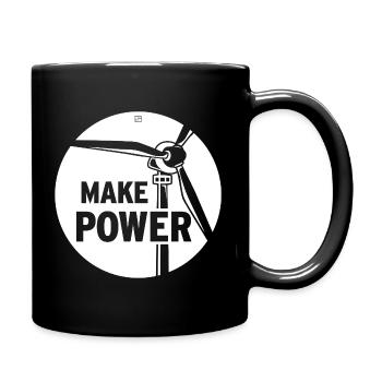 MAKE POWER - Full Colour Mug - black - Right