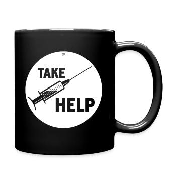 TAKE HELP - Tasse einfarbig - Schwarz - Rechts