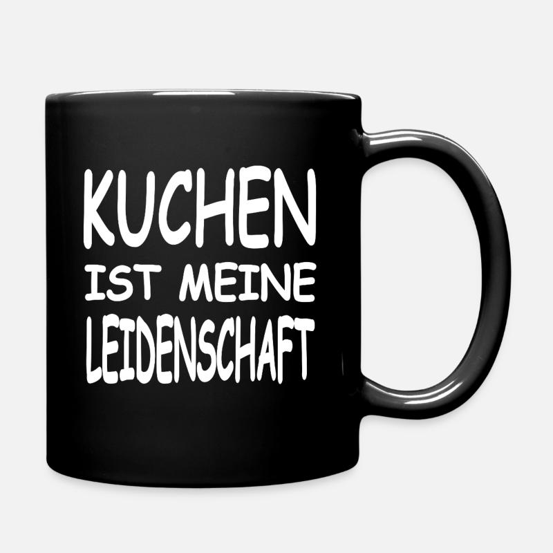 Kuchen - Tasse einfarbig - Schwarz