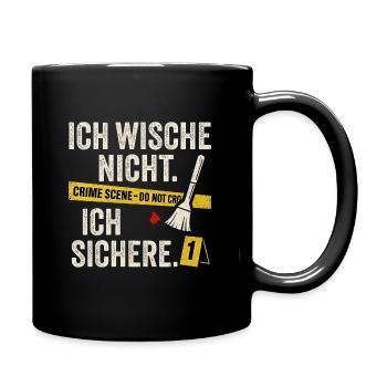 I don't wipe - I secure - forensics - Full Colour Mug - black - Right