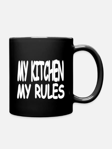 Küche - Tasse einfarbig - Schwarz