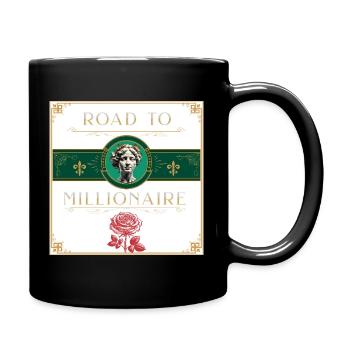 ROAD TO MILLIONAIRE - Full Colour Mug - black - Right