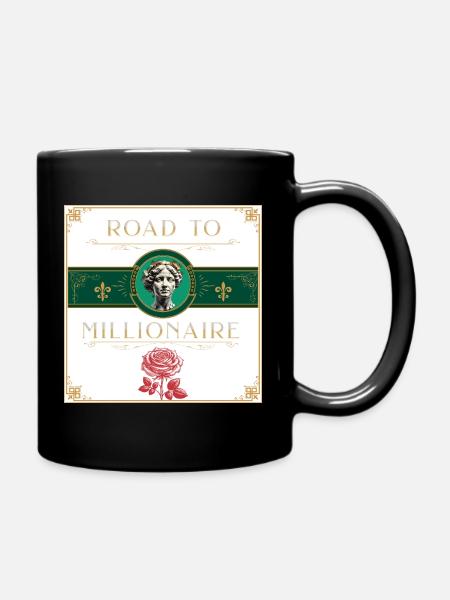ROAD TO MILLIONAIRE - Full Colour Mug - black