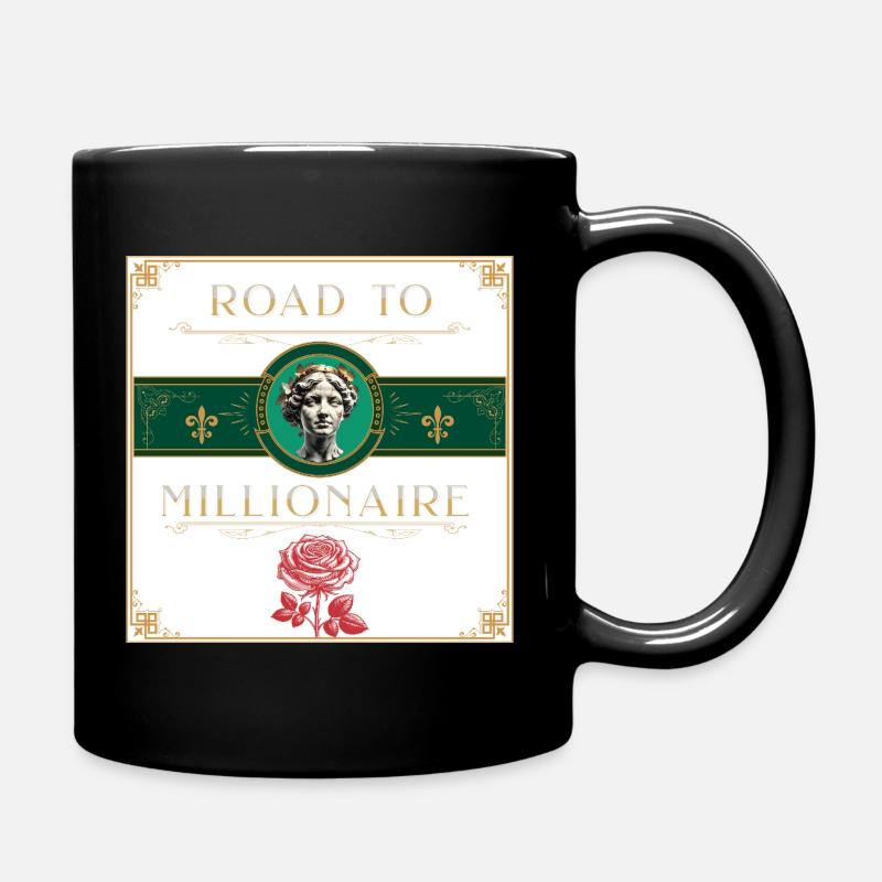 ROAD TO MILLIONAIRE - Tasse einfarbig - Schwarz