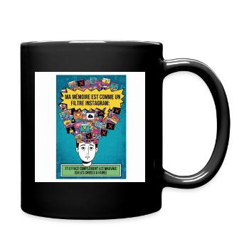 Memory Instagram Filter Humor - Full Colour Mug - black - Right