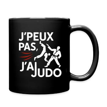 Judo Punchline: J'peux pas - Mug uni - noir - Droite