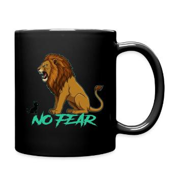 Keine Angst - Tasse einfarbig - Schwarz - Rechts