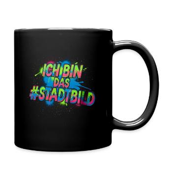 Urban_Graffiti_T-chemise - Mug uni - noir - Droite