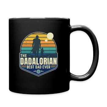 The Dadalorian Mando - Sunset BV- Best Dad - Badge - Full Colour Mug - black - Right