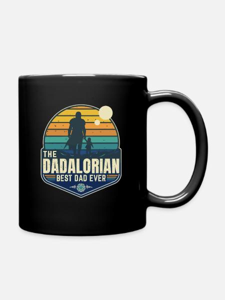 Der dadalorianische Mando - Sunset BV - Bester Vater - Abzeichen - Tasse einfarbig - Schwarz
