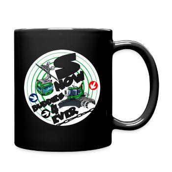 1423-snow_buddies_groen - Full Colour Mug - black - Right